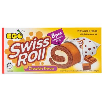 EGO Swiss Roll Chocolate Flavour 176g