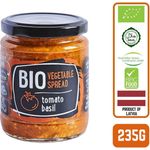 Rudolfs Organic Vegetable spread Tomato And Basil Gluten Free 235g