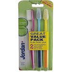 Jordan Toothbrush Classic Hard 3 Pack