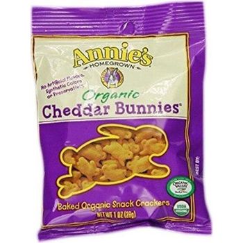 Annie's Organic Cheddar Bunnies Baked Snack Crackers 28g
