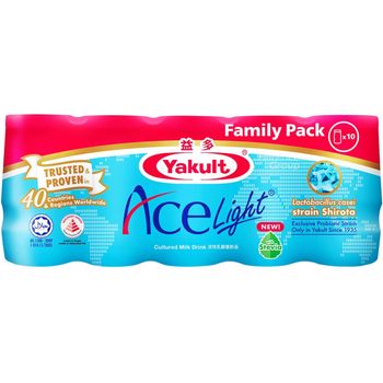 Yakult Cultured Milk Bottle Drink Ace Light Family Pack