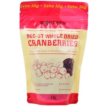 Biogreen-Whole Dried Cranberries 170g