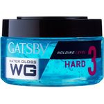 Gatsby Water Gloss Hard Blue Hair Gel 150g