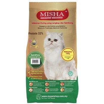 Misha Cat Food Chicken & Tuna 1.4kg