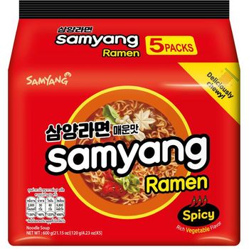 Samyang Spicy Ramen 5 x 120g