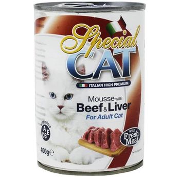 Monge Special Cat Mousse Beef And Liver Cat Food 400g