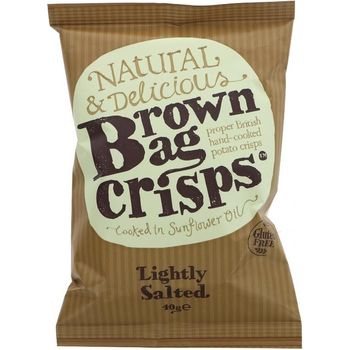 Brown Bag Crisps Lightly Salted 40g