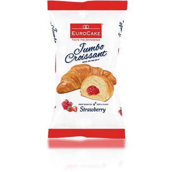 Eurocake Jumbo Croissant Strawberry 60g