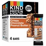 Kind Protein Max Gluten Free Bars Crispy Chocolate Peanut Butter 4 Bars 250g