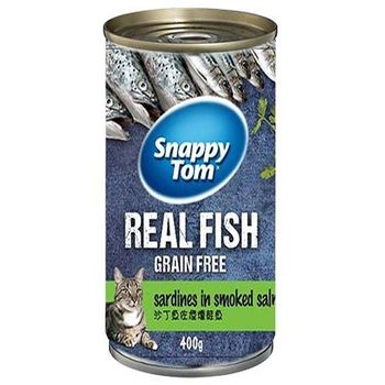 Snappy Tom Real Fish Sardine in Smoked Salmon Jelly 400g