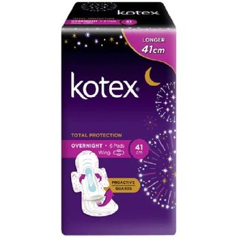 Kotex Overnight Wings Pag Extra Long 41cm 6pcs