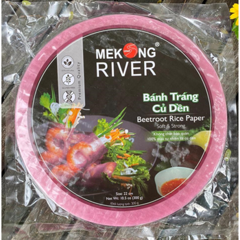 Mekong River Rice Paper 22cm beetroot 300g