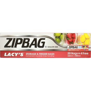 Lacy's Zipbag Gallon Size 20pcs