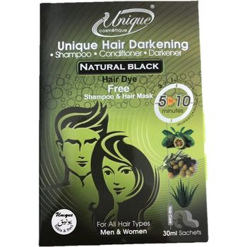 Unique Hair Darkening Shampoo Natural Black 30ml