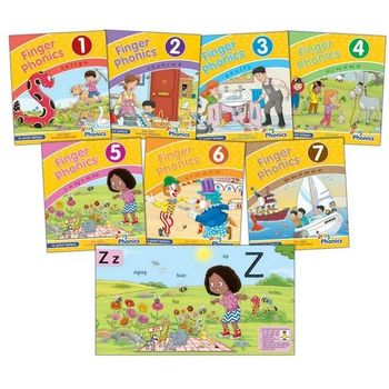 Jolly Finger Phonics Books 1 To 7 In Print Letters