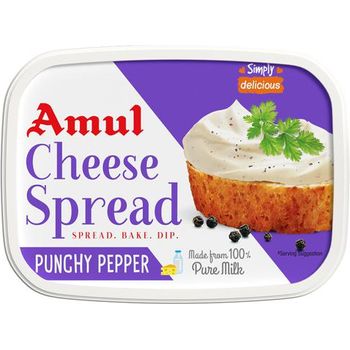 Amul Processed Cheese Spread Punchy Pepper 200g