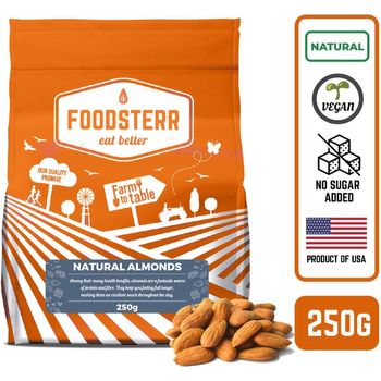Foodsterr Natural Almonds 250g