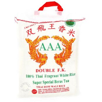 Double F.K. AAA Thai Hom Mali Fragrant White Rice