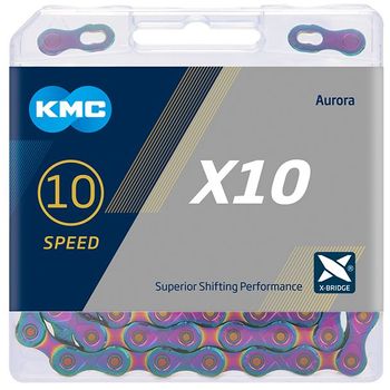 KMC X10 10spd Chain Silver/Black with Missing Link