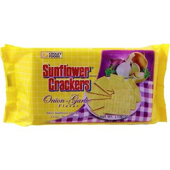 Croley Foods Sunflower Crackers Onion Garlic 170g
