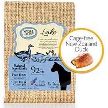 Wishbone Dry Dog Food Lake Grain New Zealand Duck All Life Stages 4lb Blue Wb73920
