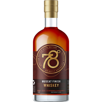 78 Degrees Muscat Finish Australian Whiskey 700ml ABV 44%