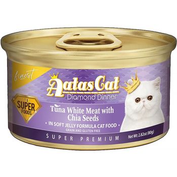 Aatas Cat Diamond Dinner Tuna W Chia Seeds In Jelly
