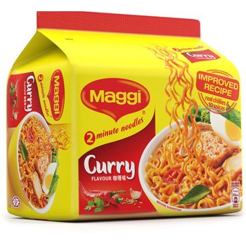 Maggi 2-Min Instant Noodles Curry 5x79g
