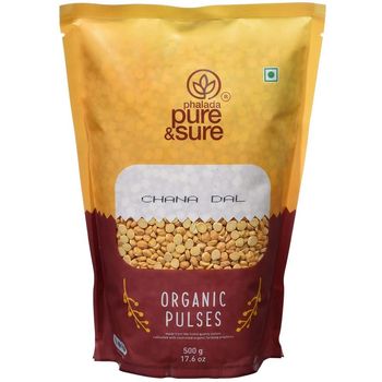 Pure and Sure Organic Chana Daal 500g