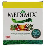 Medimix Ayurvedic Bathing Soap with 18 Herbs 125g Pack of 3