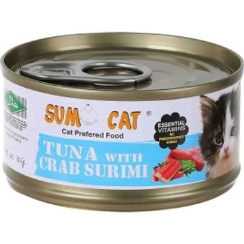 Sumo Cat Canned Food Tuna With Crab Surimi 80g
