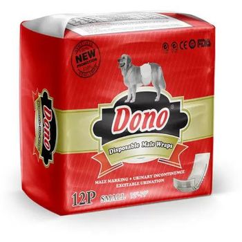 Dono Male Pet Diaper Belt for Males Disposable White Size S 432g
