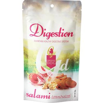 Greedy Dog Treats Digestion Salami 80g