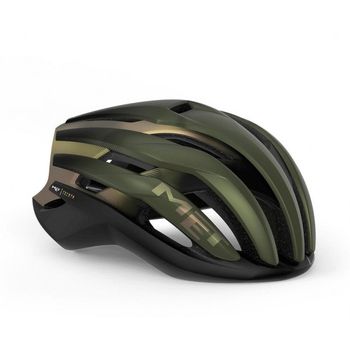 MET Trenta MIPS Aero Cycling Helmet Olive Iridescent Medium