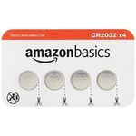 Amazon Basics 4 Pack Cr2032 3 Volt Lithium Coin Cell Battery