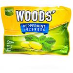 Woods' Peppermint Lozenges Honey Lemon Flavor Candy 15g
