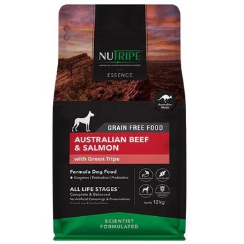 Nutripe Dog Essence Australian Beef and Salmon with Green Tripe 12kg