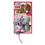 Kong Refillable Feather Rat Catnip Cat Toy Grey One Size 20g