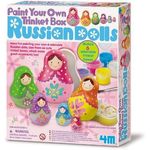 4M Paint Your Own Trinket Box Russian Dolls