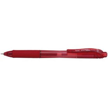 Pentel Retractable Gel Pen Fine 0.5mm Red
