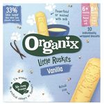 Organix - Baby Biscuits, Little Ruskits Vanilla (10x6g)