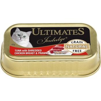 Ultimates Cat Pet Food Tuna with Shredded Chicken Breast and Prawns Adult