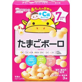 Wakodo Baby Snacks Egg Bolo 45g