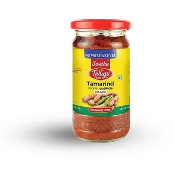 Telugu Tamarind Pickle With Garlic 300g