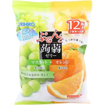 Orihiro Pouch Orange and Muscat Konjac Jelly 240g