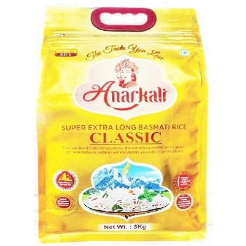 Anarkali Extra Long Classic Basmati Rice Medium Gi Rice 5kg
