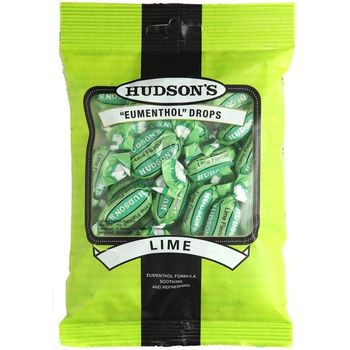 Hudson's Eumenthol Drops Lime 100g