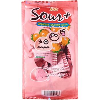 Cocoland Lot 100 Sour Strawberry Gummies 100g