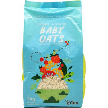 Dr Gram Organic Instant Baby Oats 1kg