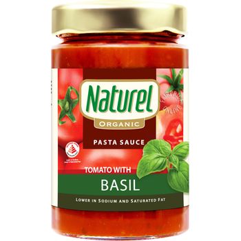 Naturel Organic Pasta Sauce Tomato With Basil 240g